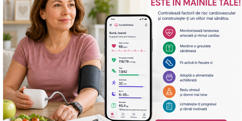 Bolile cardiovasculare reprezintă principala cauză de mortalitate la femei, însă majoritatea factorilor de risc pot fi controlați. Acest articol explică importanța monitorizării tensiunii arteriale, greutății corporale, activității fizice și a altor factori implicați în sănătatea cardiovasculară feminină.