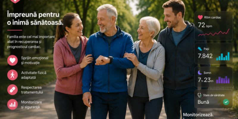 Descoperă de ce familia joacă un rol esențial în recuperarea cardiovasculară și cum susținerea celor apropiați poate îmbunătăți prognosticul cardiac pe termen lung.